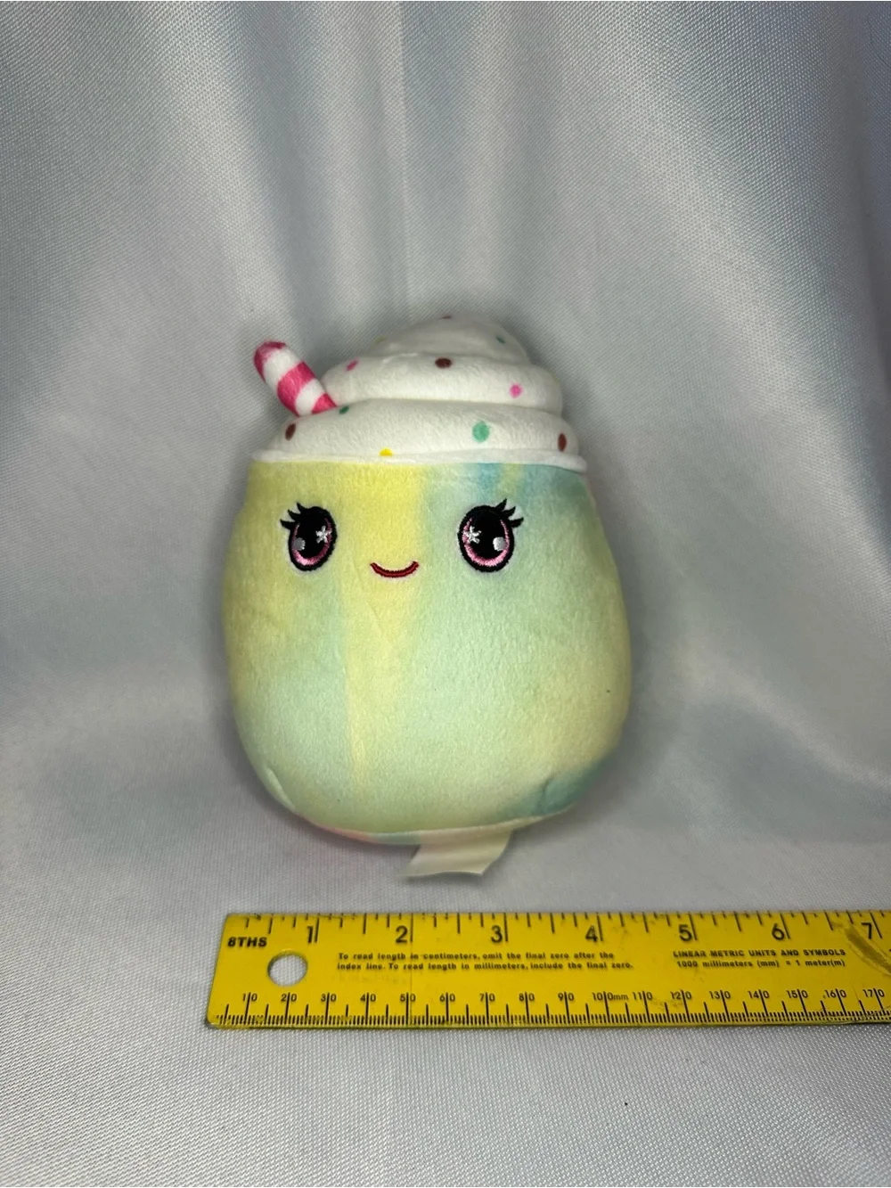 Squishmallows pastel rainbow plush - yellow,‎ blue, pink